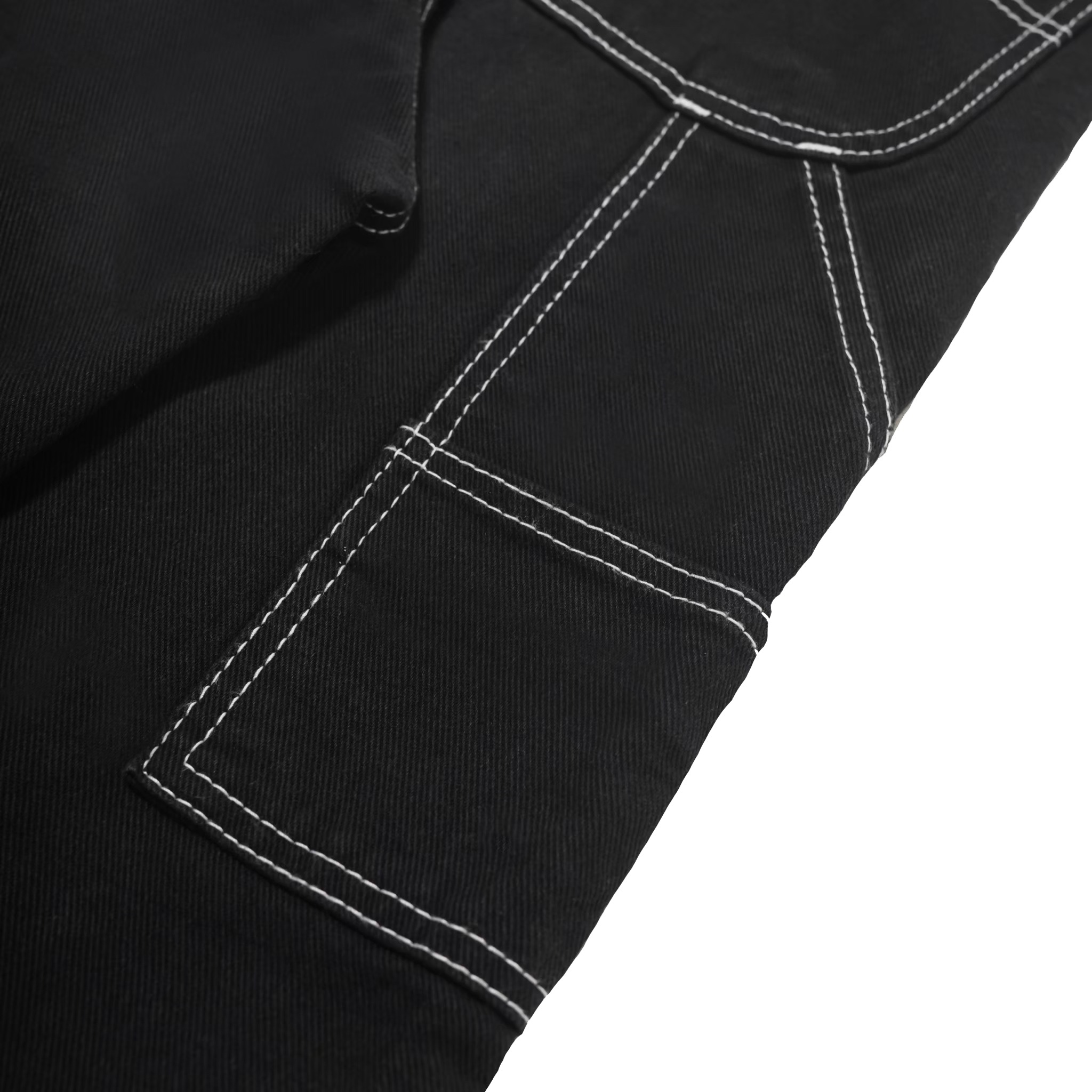 Queenbeer - Carpenter Denim Pants Sergio Black Washed
