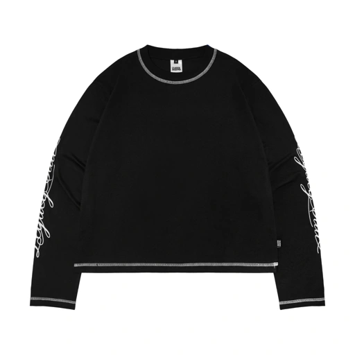 Image of Queenbeer - Longsleeve Cultys Boxy Fit Black