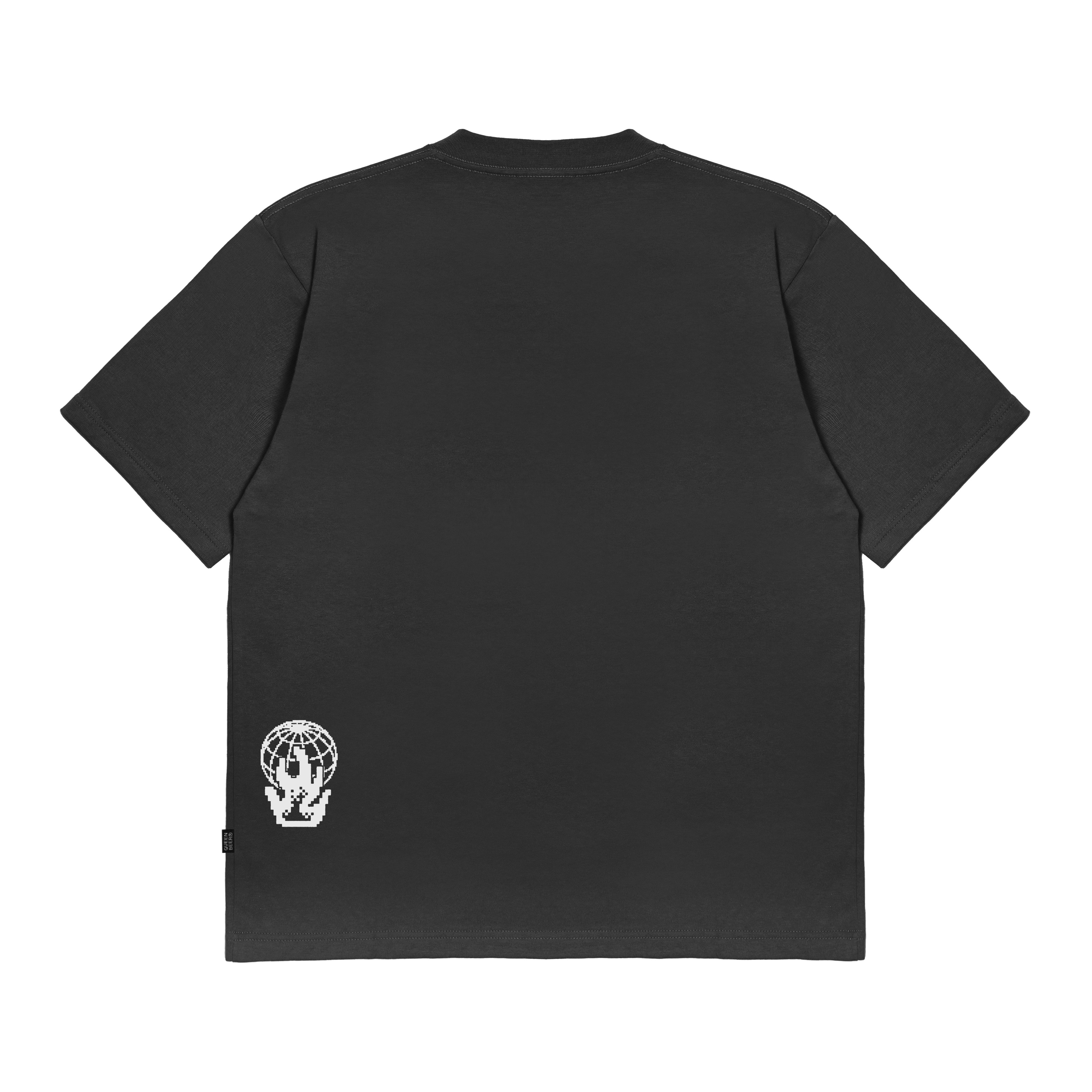 Queenbeer - T-shirt Pixel Grey
