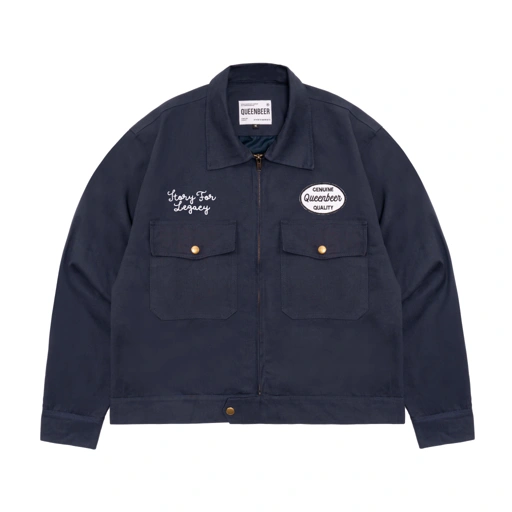 Queenbeer - Zoey Navy Work Jacket