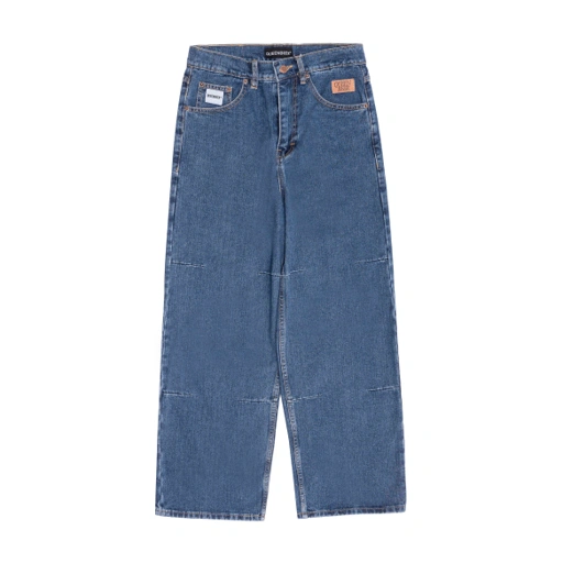 Queenbeer - Denim Pants Loose Fit Asher Blue Washed
