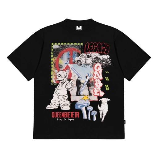 Queenbeer - T-shirt Cole Black