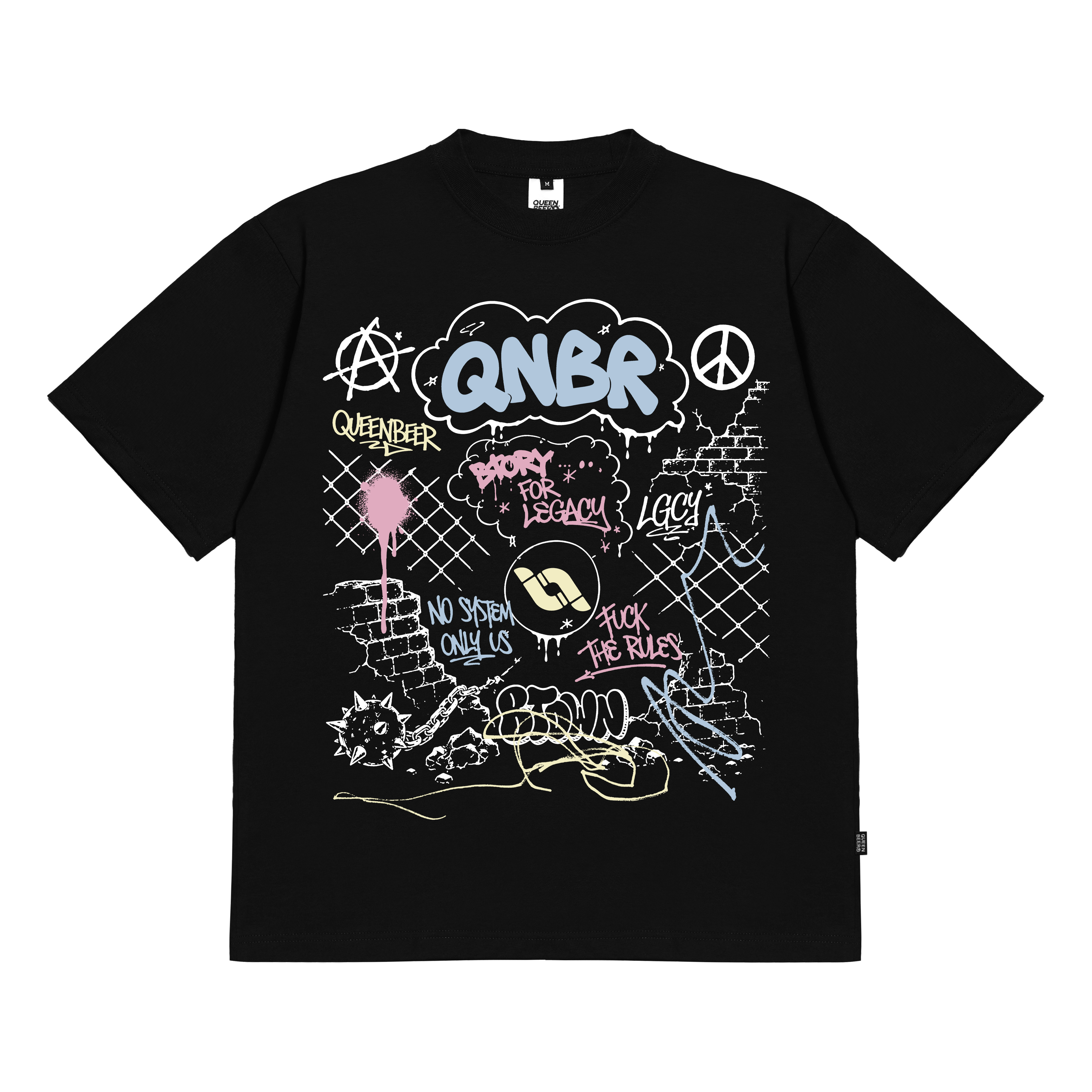Queenbeer - T-shirt Grivin Black