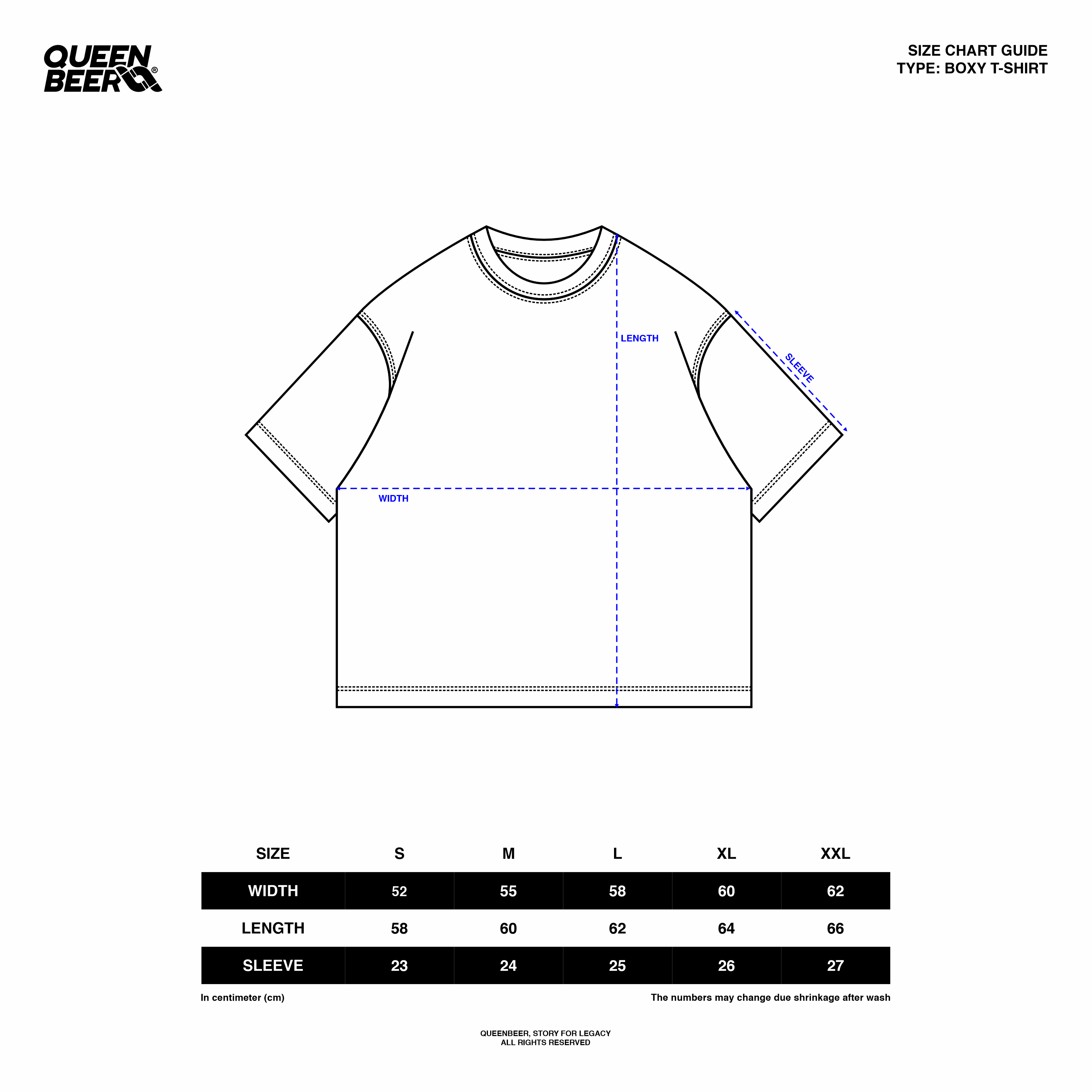 Queenbeer - T-shirt Boxy Forbidden Black