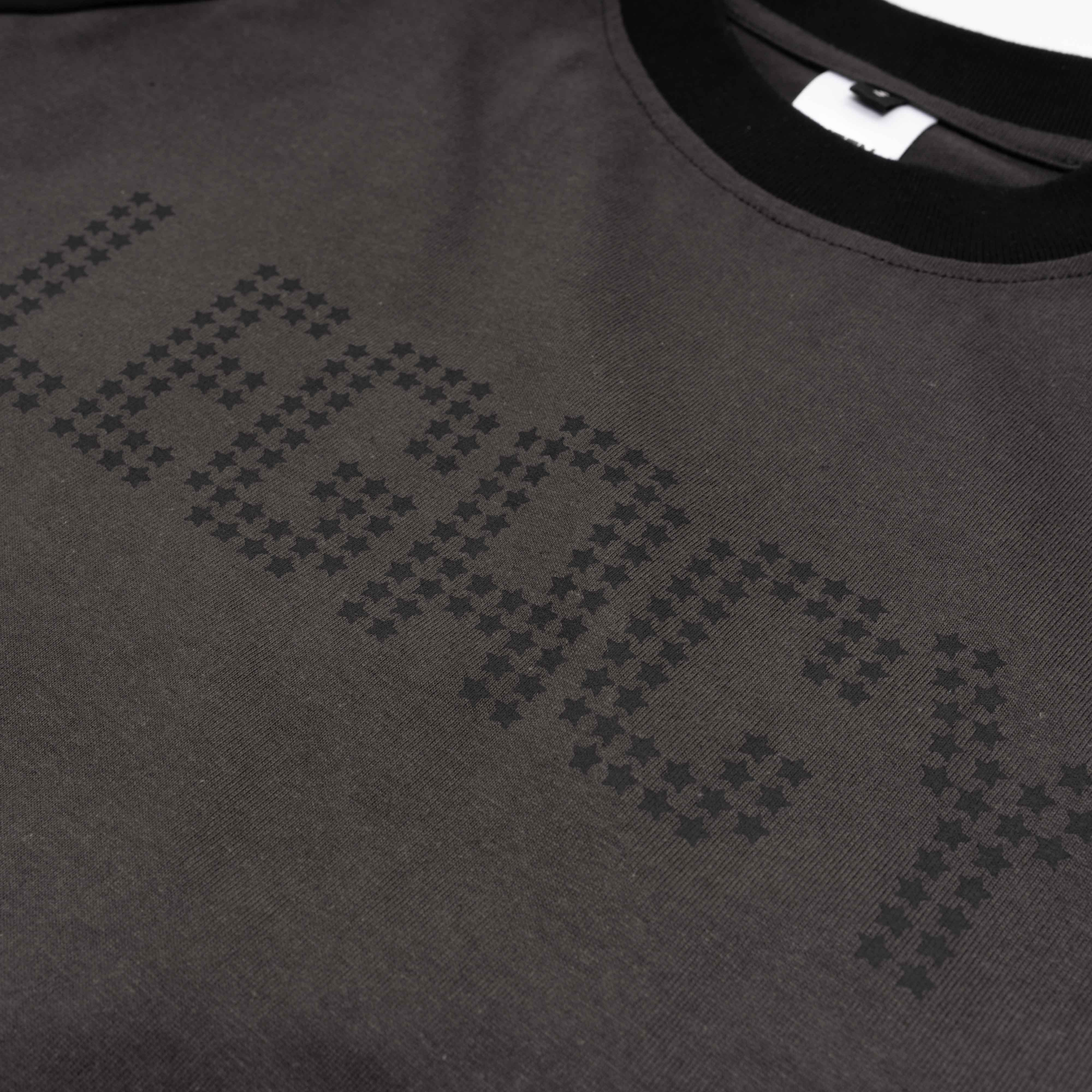 Queenbeer - T-shirt Boxy Stare Grey
