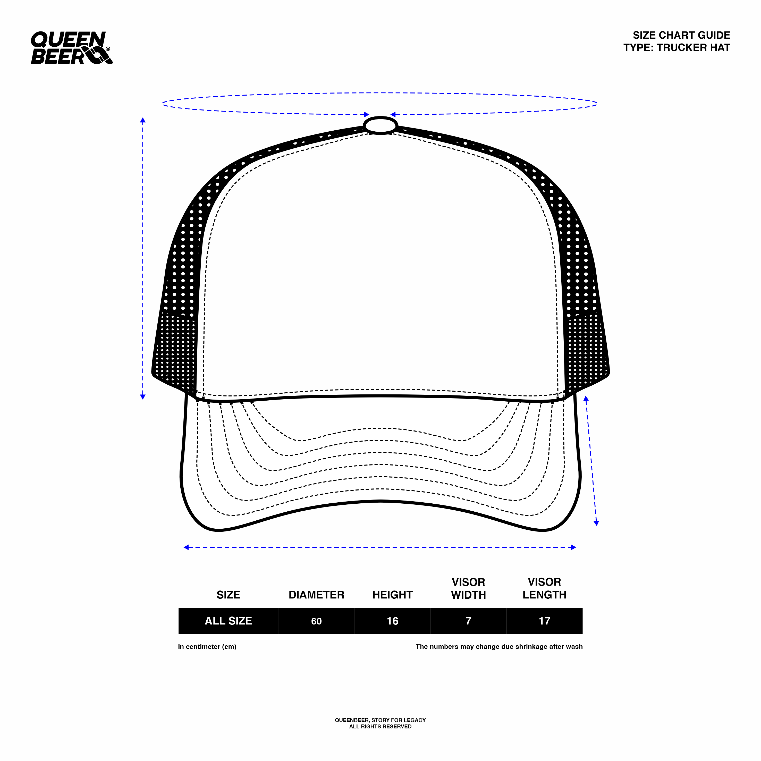 Queenbeer - Trucker Hat Beckett Black