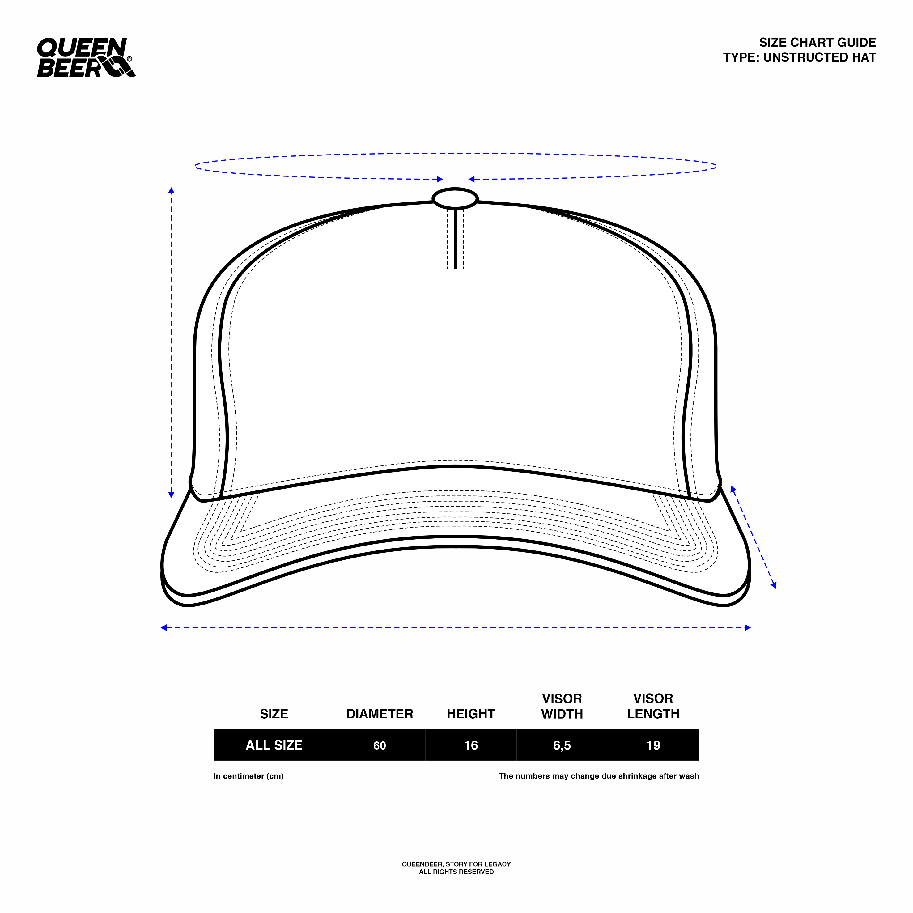 Queenbeer - Unstructured Hat Ashton
