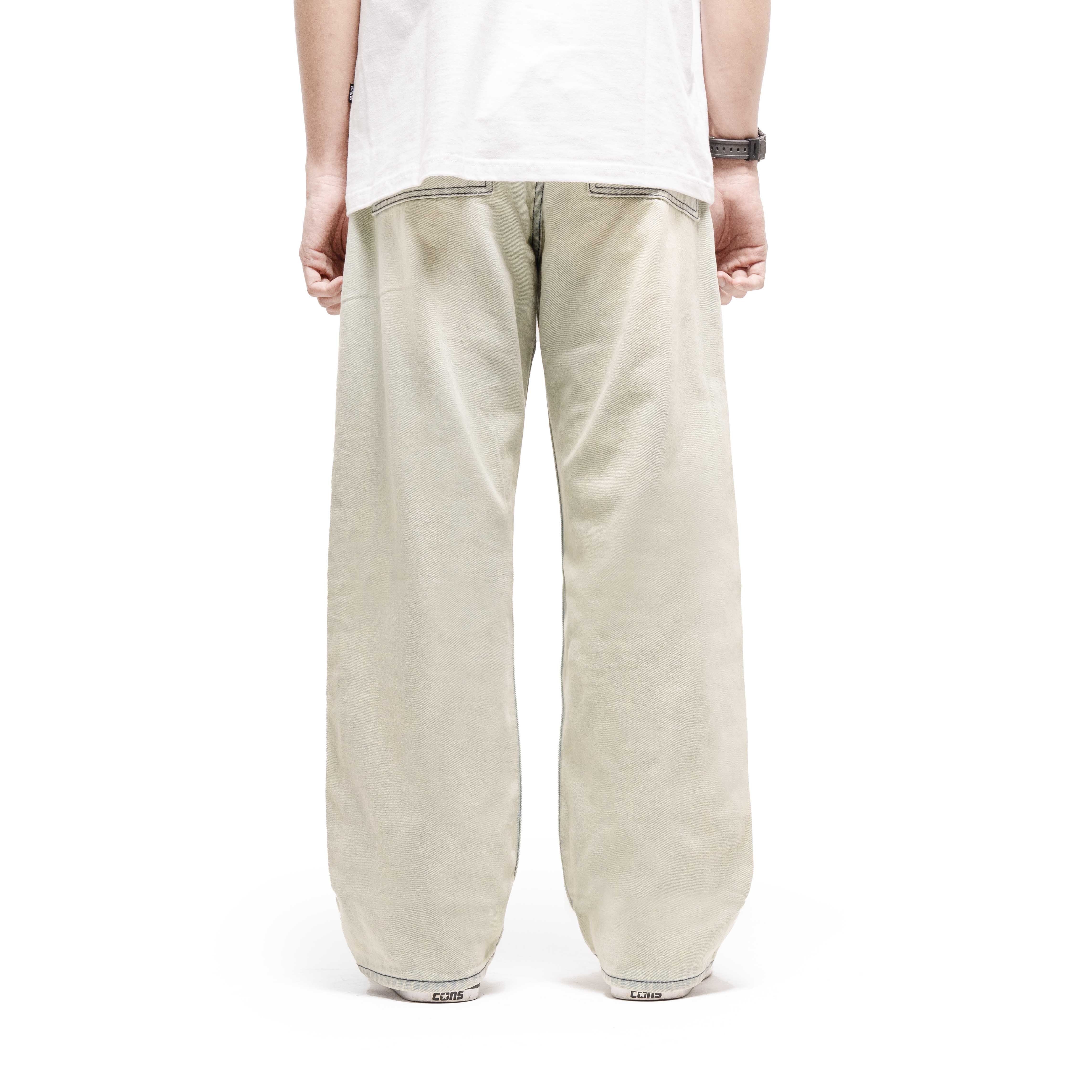 Queenbeer - Denim Pants Wide Fit Oscar Blue Washed