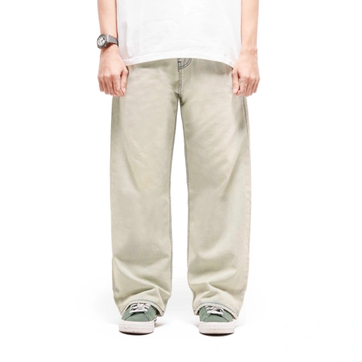 Queenbeer - Denim Pants Wide Fit Oscar Blue Washed