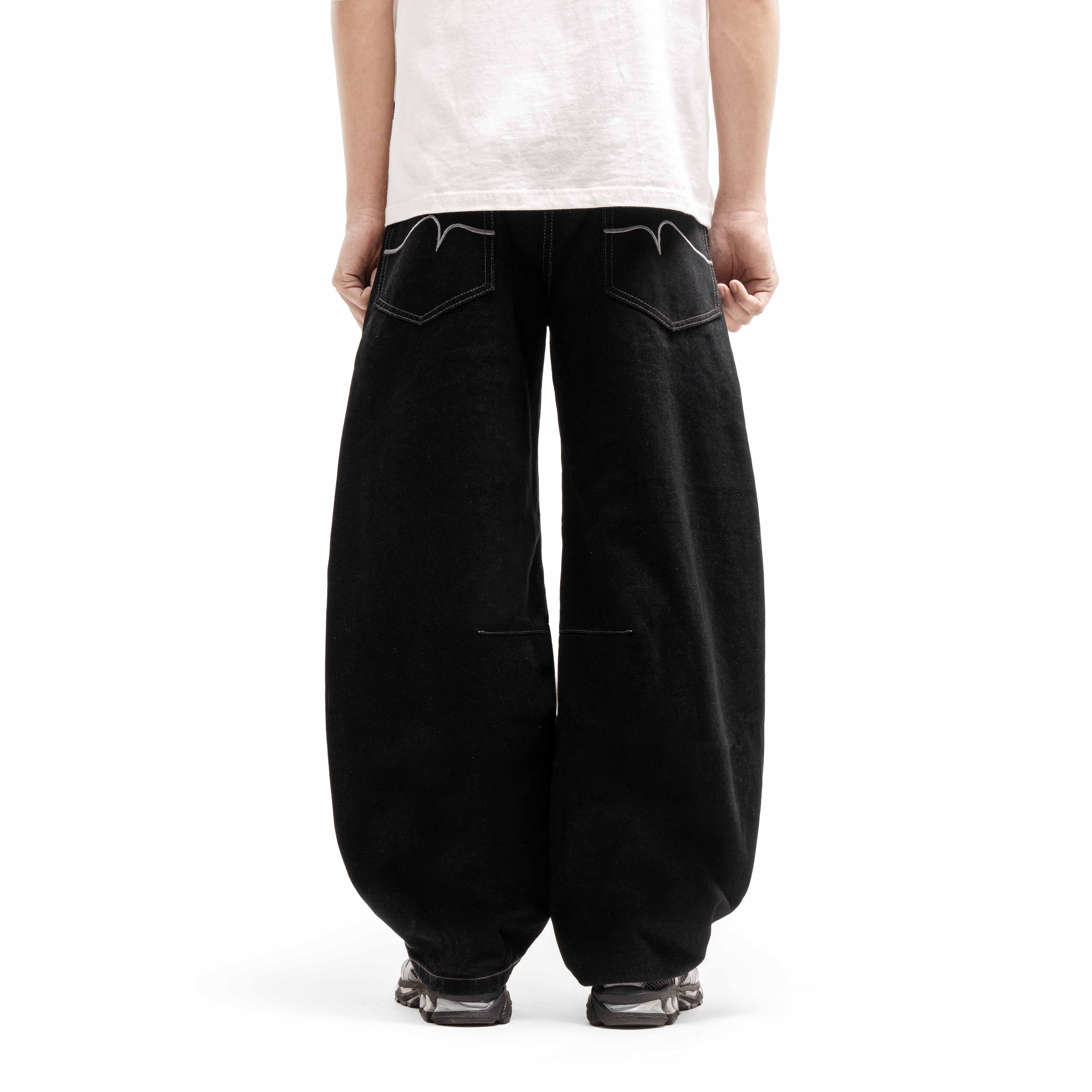 Queenbeer - Laurent Barrel Denim Pants