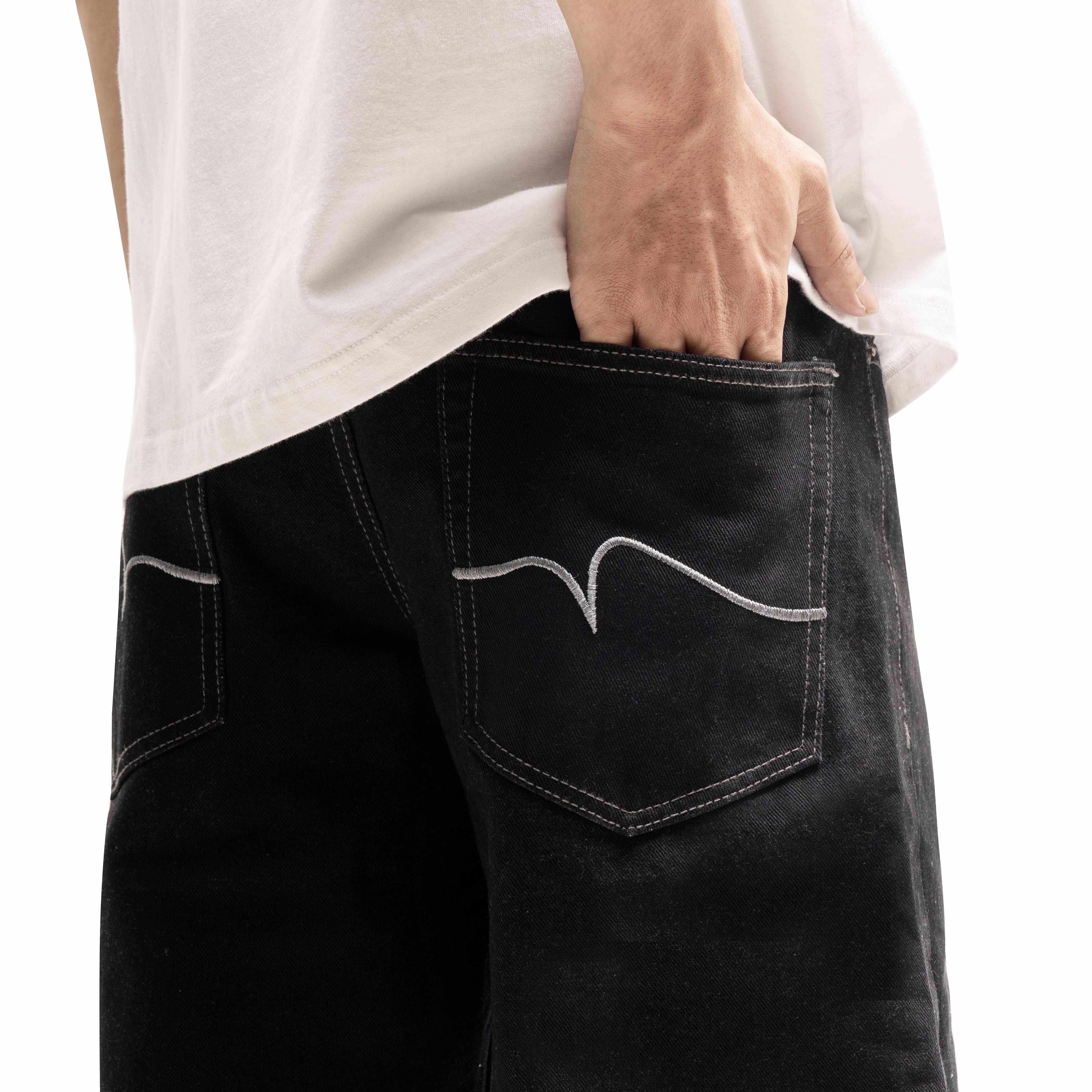 Queenbeer - Laurent Barrel Denim Pants