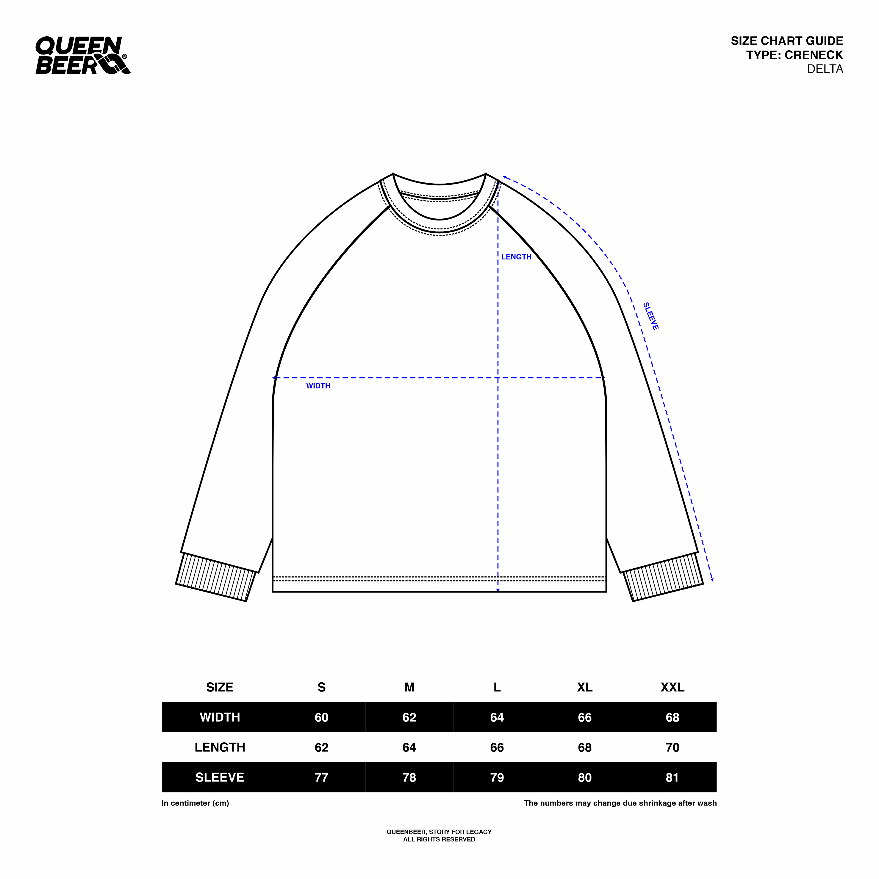 Queenbeer - Delta Crewneck