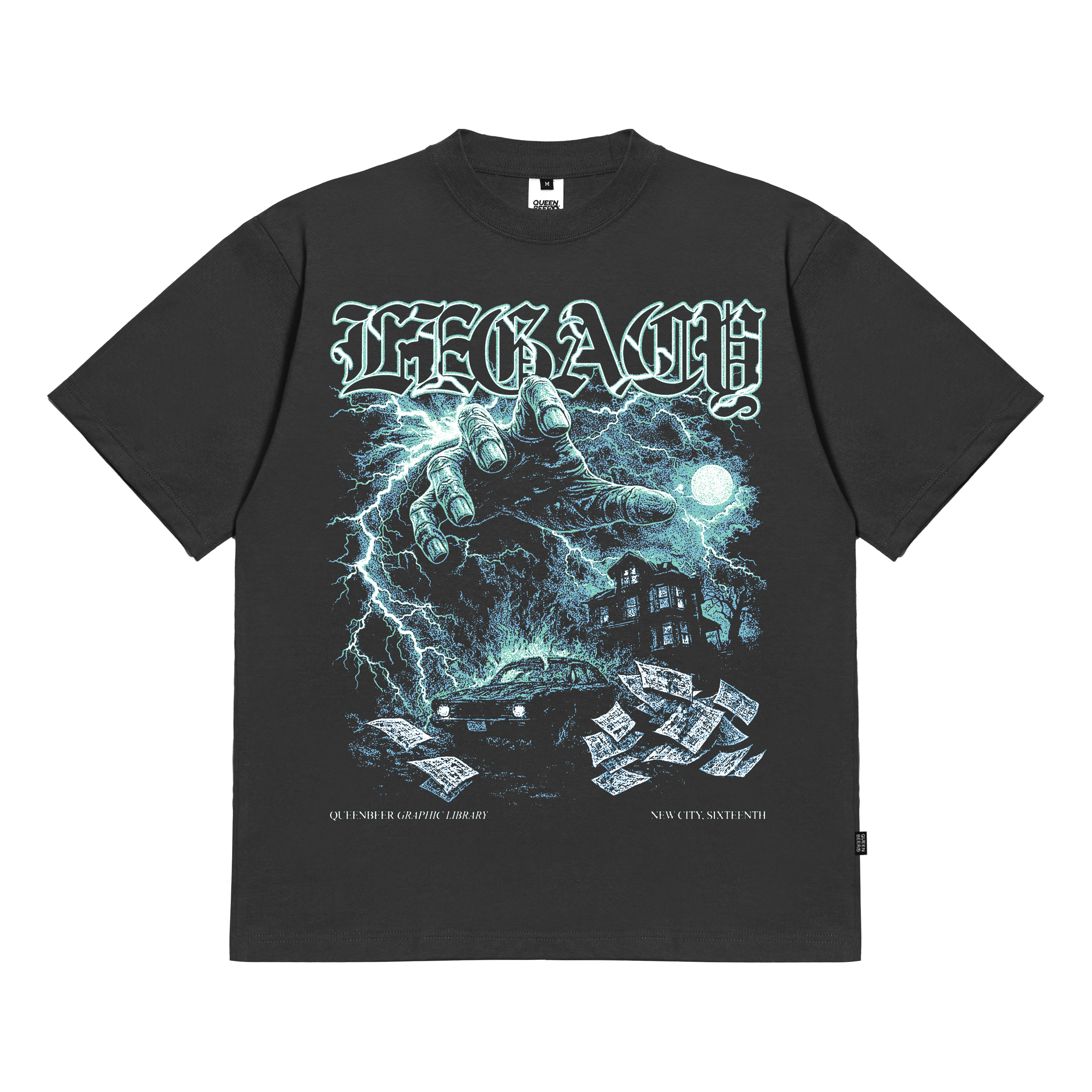 Queenbeer - T-shirt Rowan Dark Grey