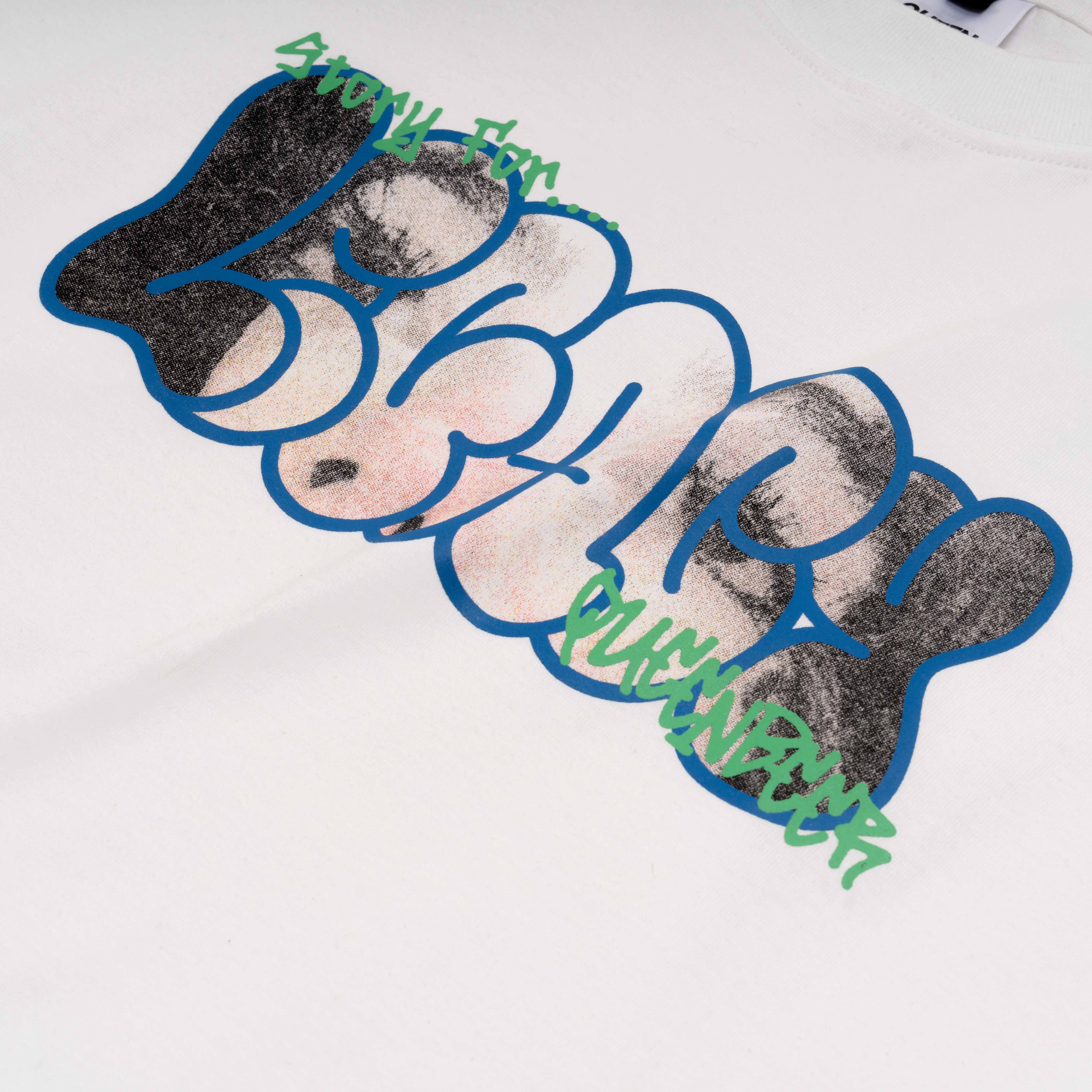 Queenbeer - T-shirt Chase White Black