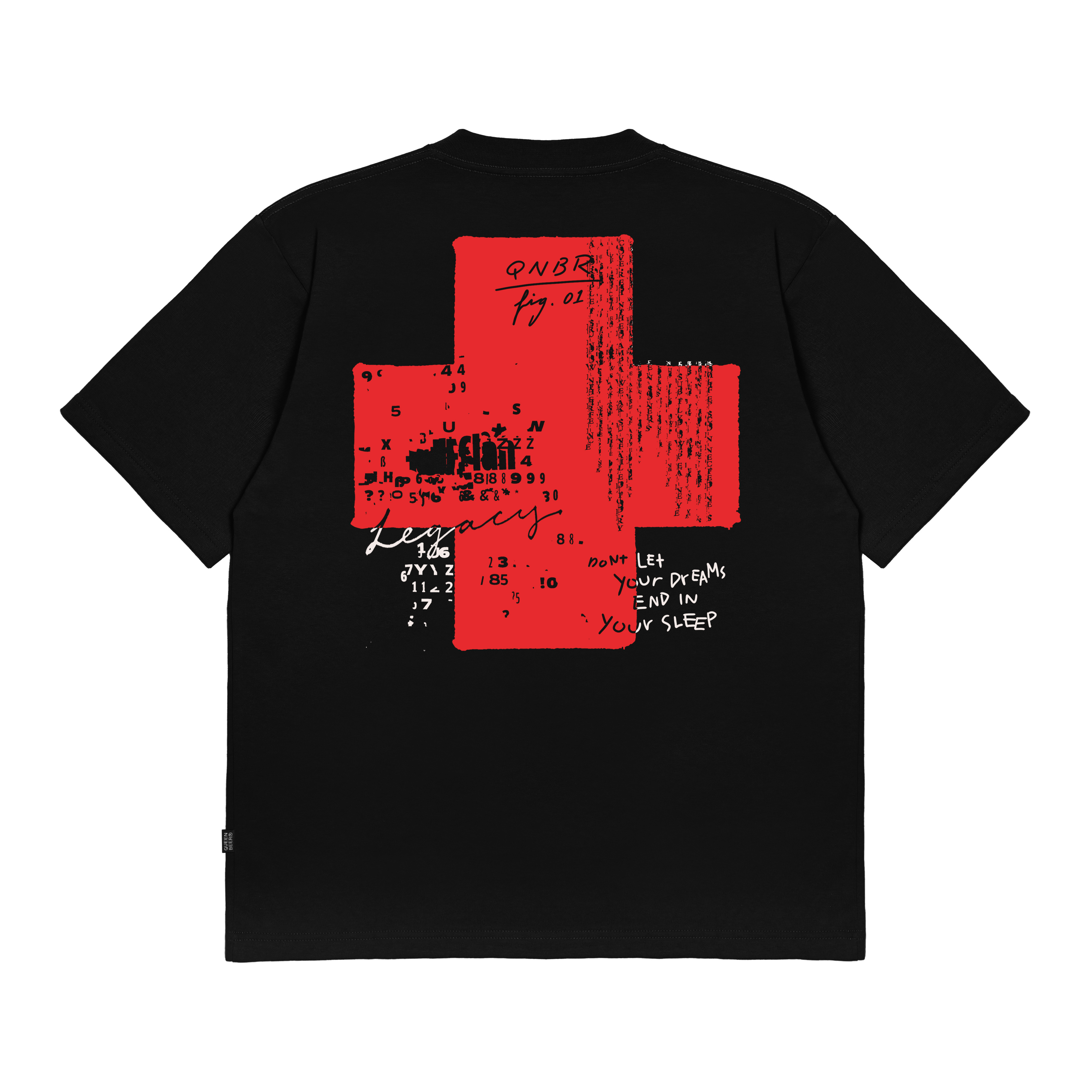 Queenbeer - T-shirt Thea Black Purple