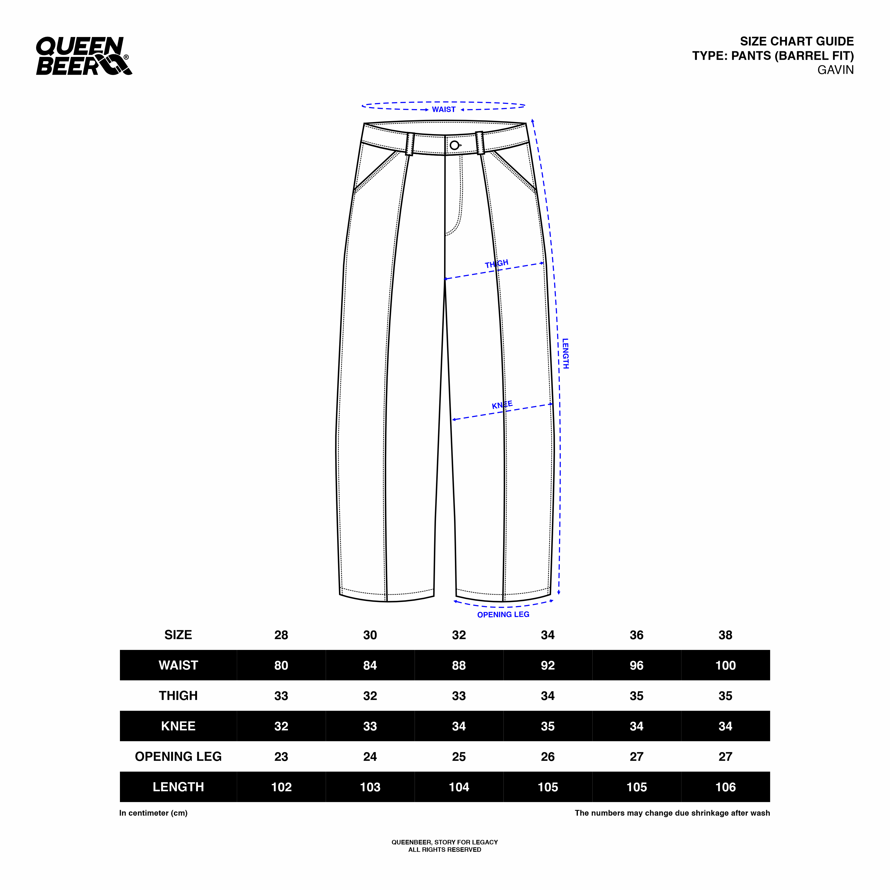 Queenbeer - Gavin Barrel Camo Pants