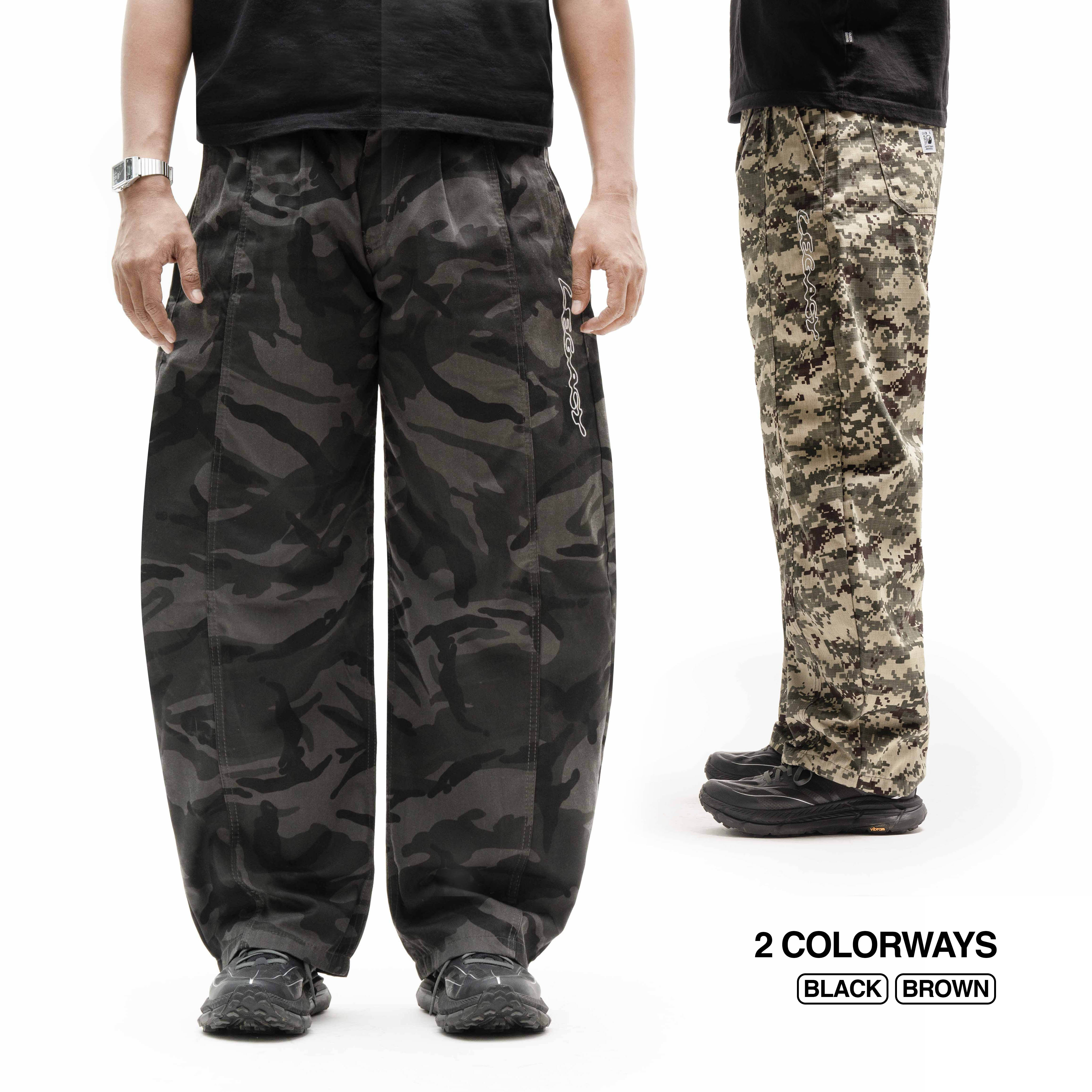Queenbeer - Gavin Barrel Camo Pants