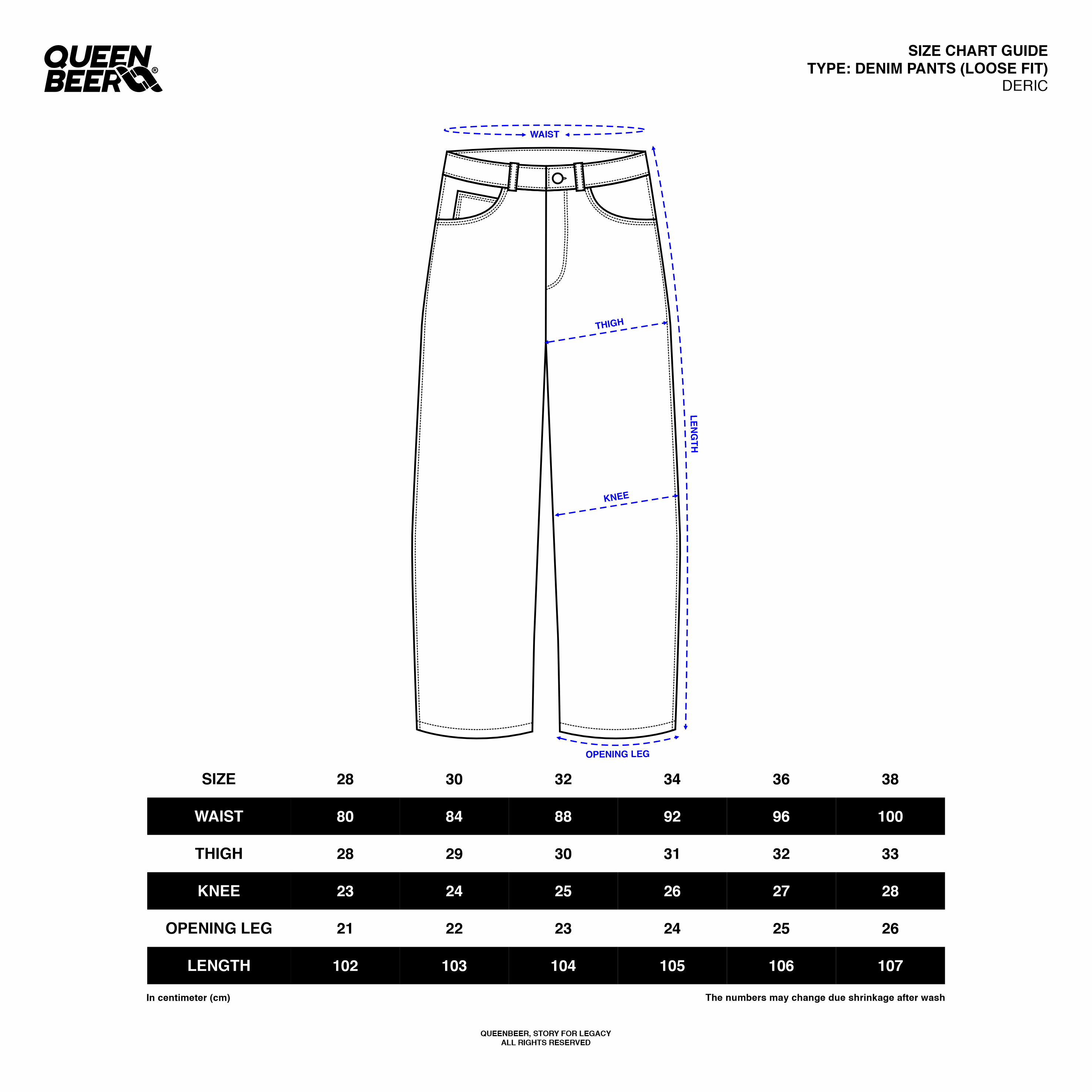 Queenbeer - Deric Denim Pants