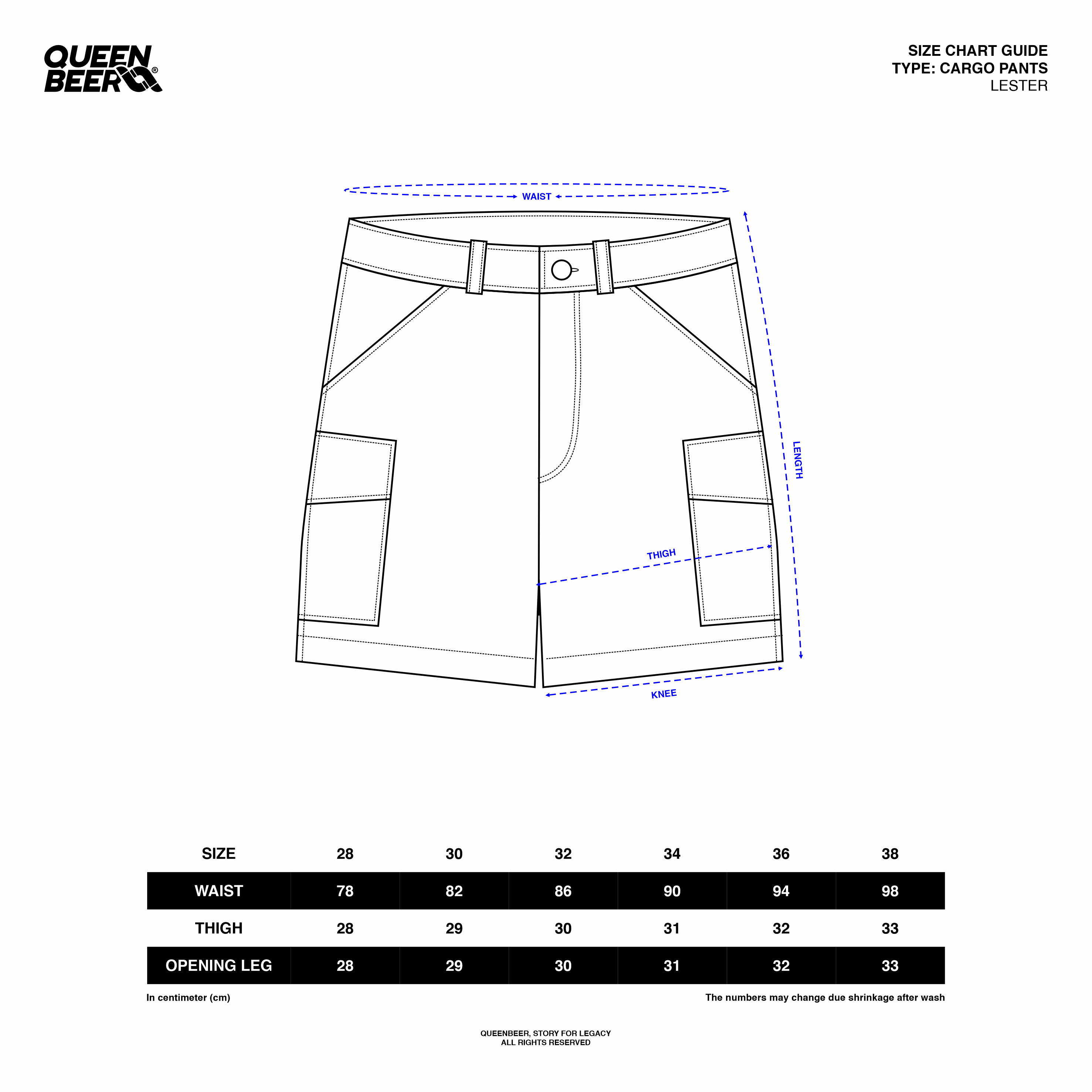 Queenbeer - Lester Short Cargo Pants