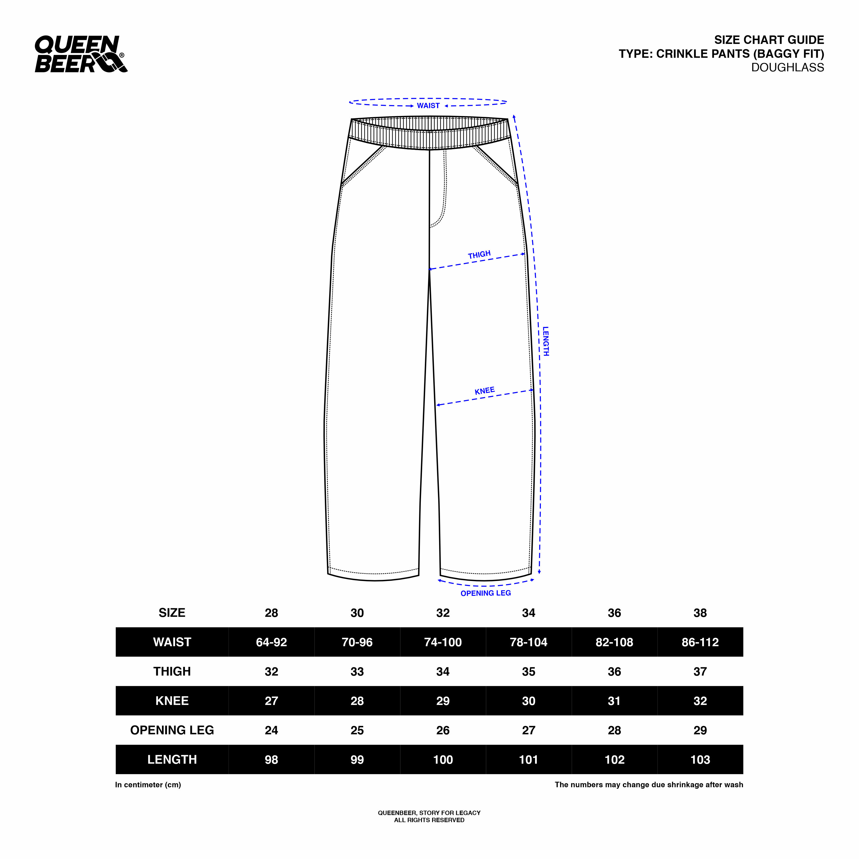 Queenbeer - Doughlass Crinkle Pants
