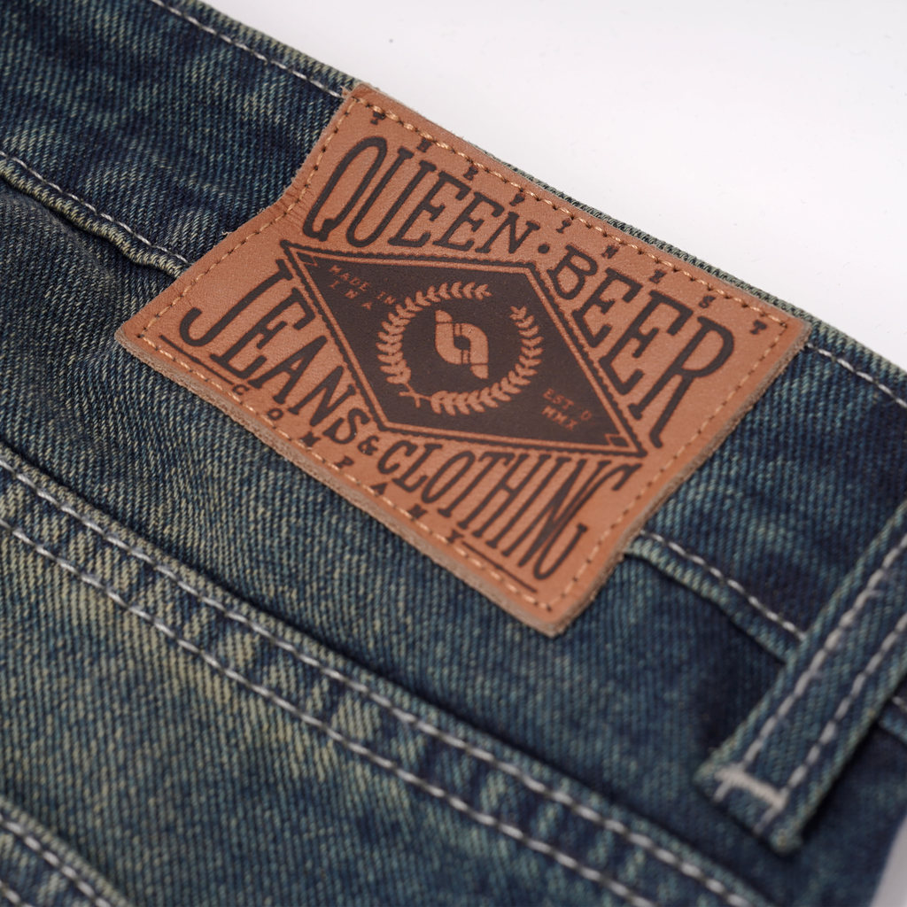 Queenbeer - Denim Pants Loose Fit Cyrus