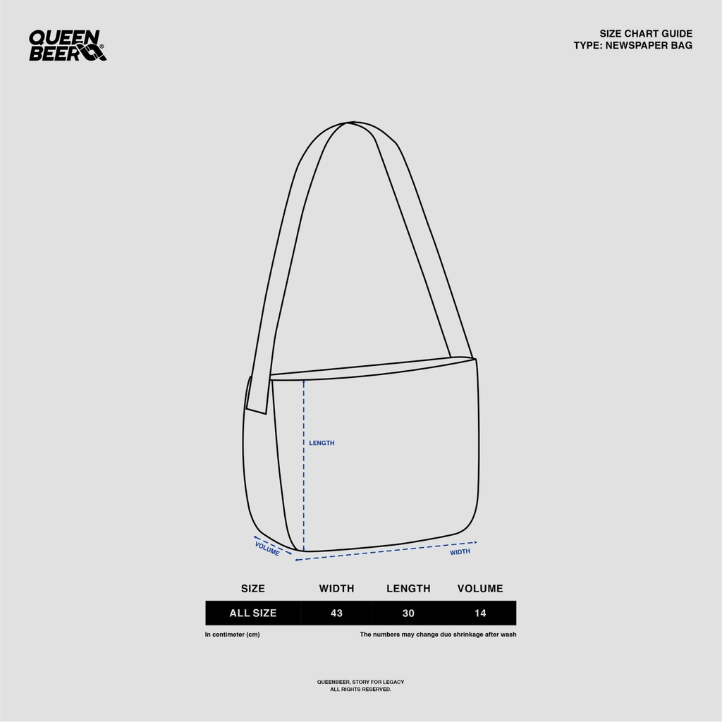 Queenbeer - NewsPaper Bag Bevyne Brown
