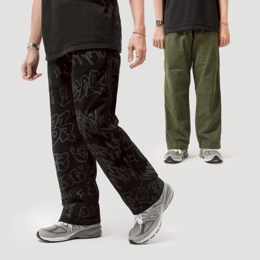 Image of Queenbeer - Relaxed Pants Loose Fit Warren