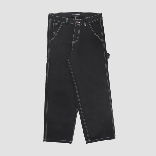Image of Queenbeer - Carpenter Denim Pants Sergio Black Washed