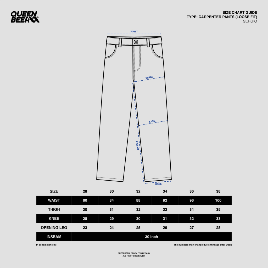 Queenbeer - Carpenter Denim Pants Sergio Black Washed