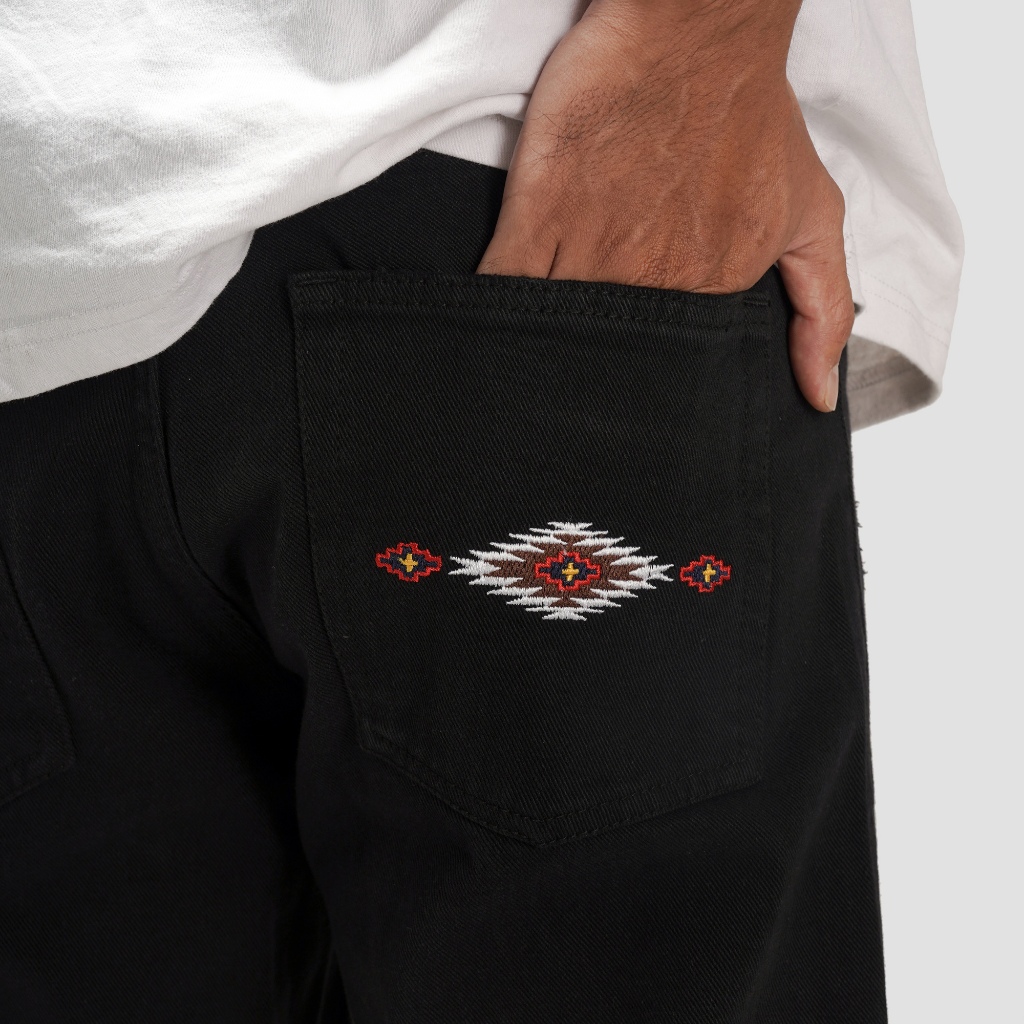 Queenbeer X Kevas Opechanca Navajo Denim Pants