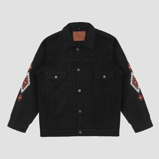 Image of Queenbeer X Kevas Opechanca Navajo Denim Jacket