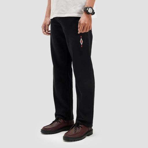Image of Queenbeer X Kevas Opechanca Navajo Denim Pants
