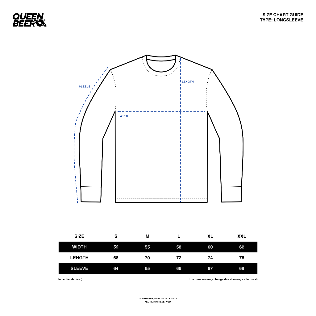 Queenbeer - T-shirt Longsleeve Dover Dark Grey