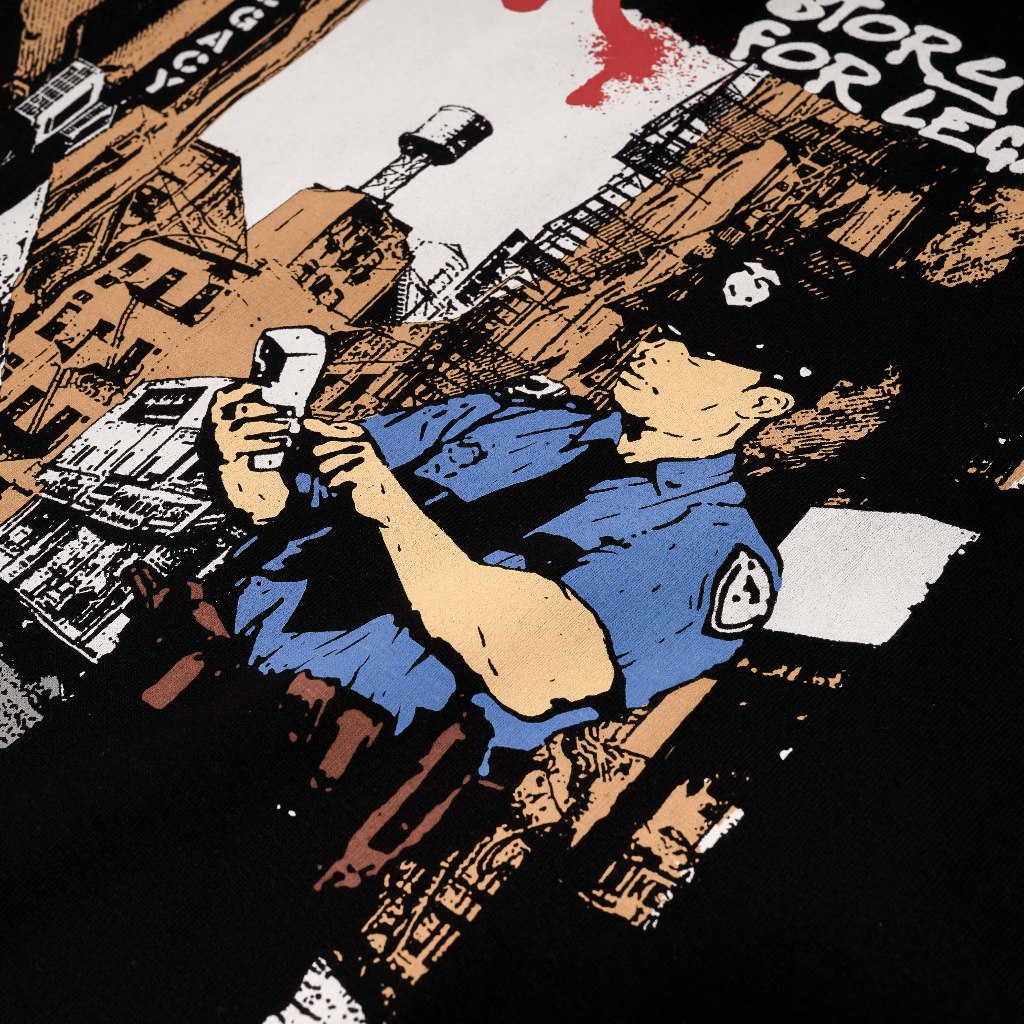 Queenbeer - T-shirt Traffic Black