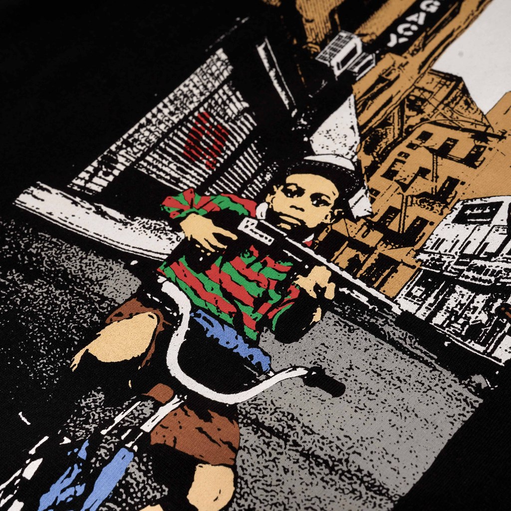 Queenbeer - T-shirt Traffic Black