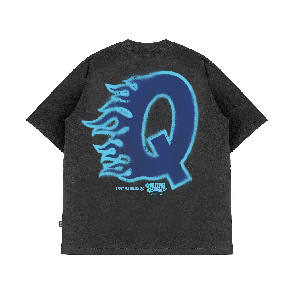 Queenbeer - T-shirt Burned Dark Grey