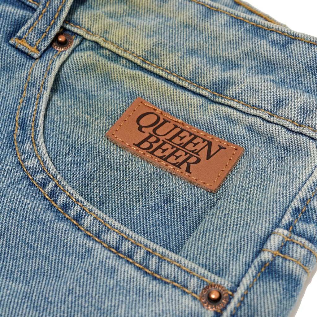 QueenBeer - Denim Pants Loose Fit Norrys Blue Washed
