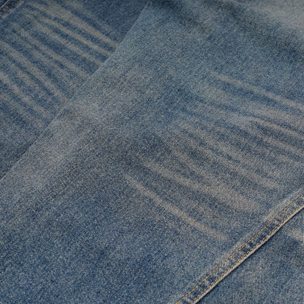 QueenBeer - Denim Pants Baggy Fit Louis Blue Washed