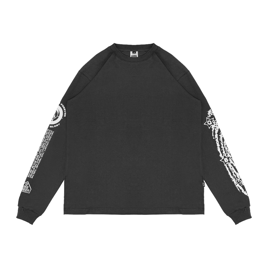 Queenbeer - T-shirt Longsleeve Dover Dark Grey