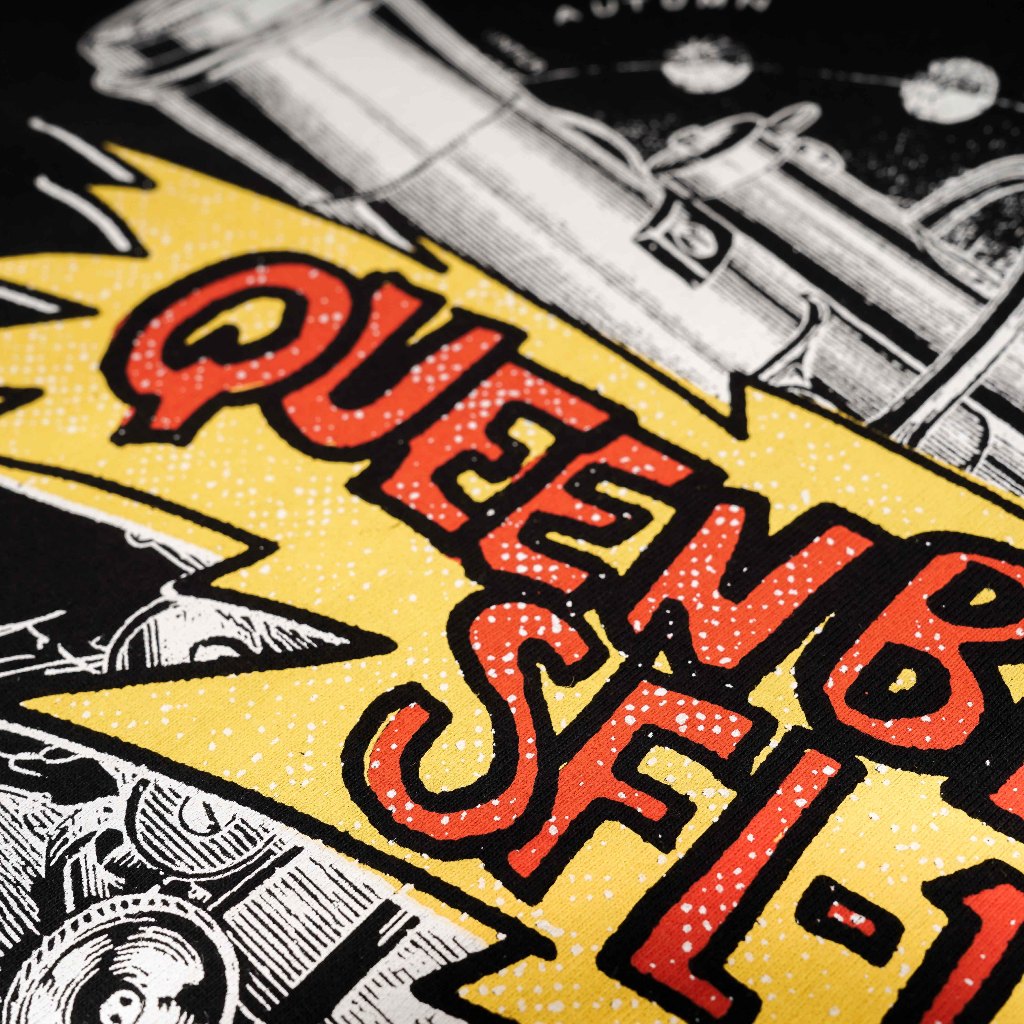 Queenbeer - T-shirt Mitchell Black