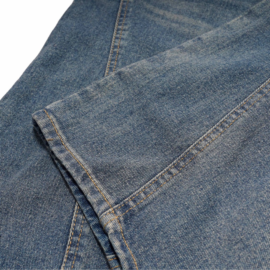 QueenBeer - Denim Pants Baggy Fit Louis Blue Washed