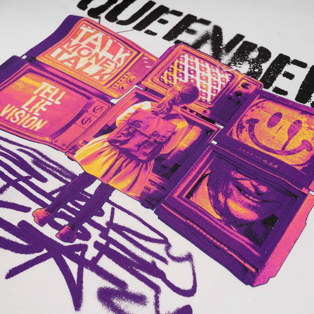 Queenbeer - T-shirt Tell Lie White