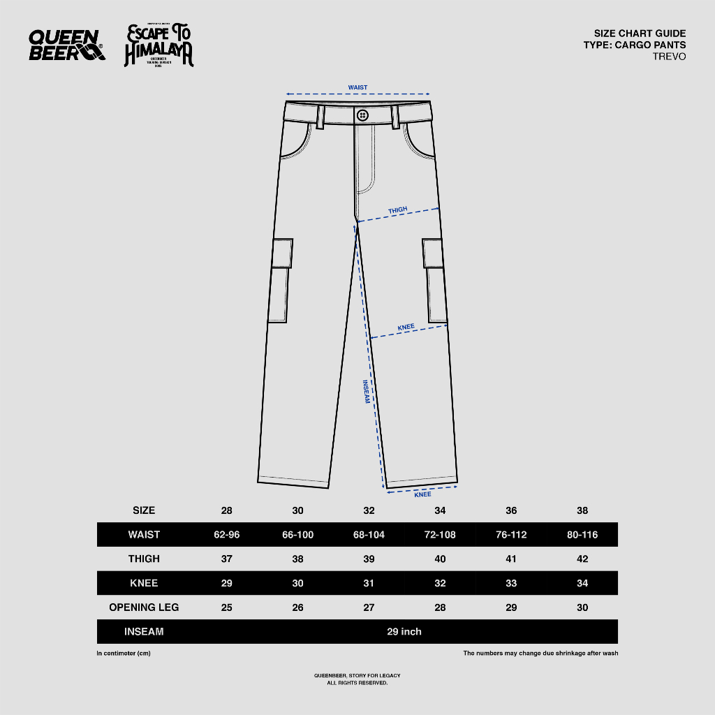 Queenbeer - Cargo Pants Trevo Brown