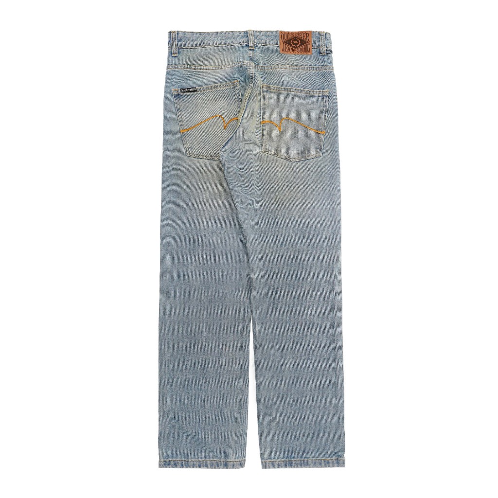 QueenBeer - Denim Pants Loose Fit Norrys Blue Washed