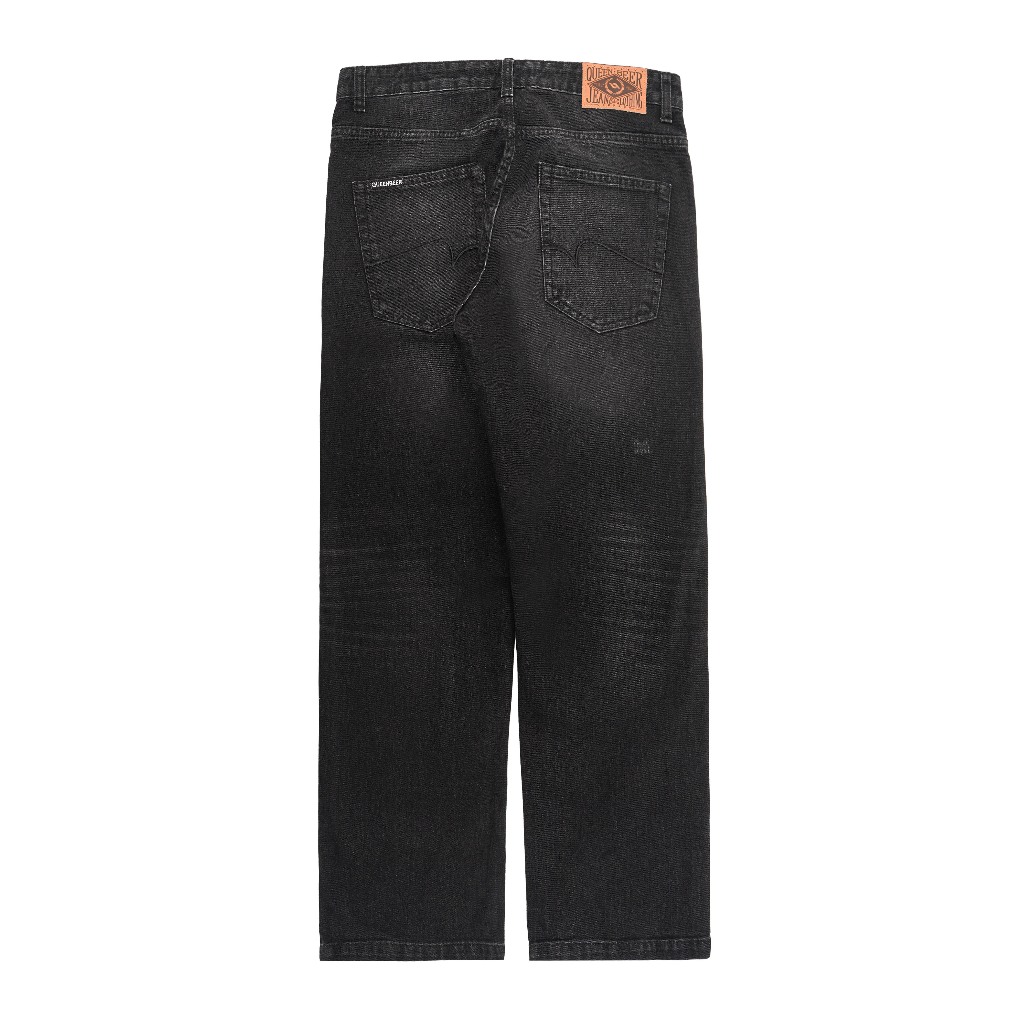 QueenBeer - Denim Pants Loose Fit Jesse Black Washed