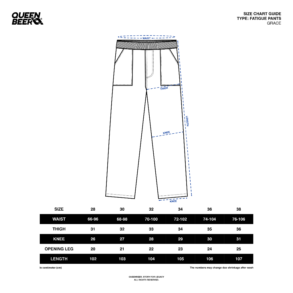 QueenBeer - Fatigue Pants Baggy Fit Grace