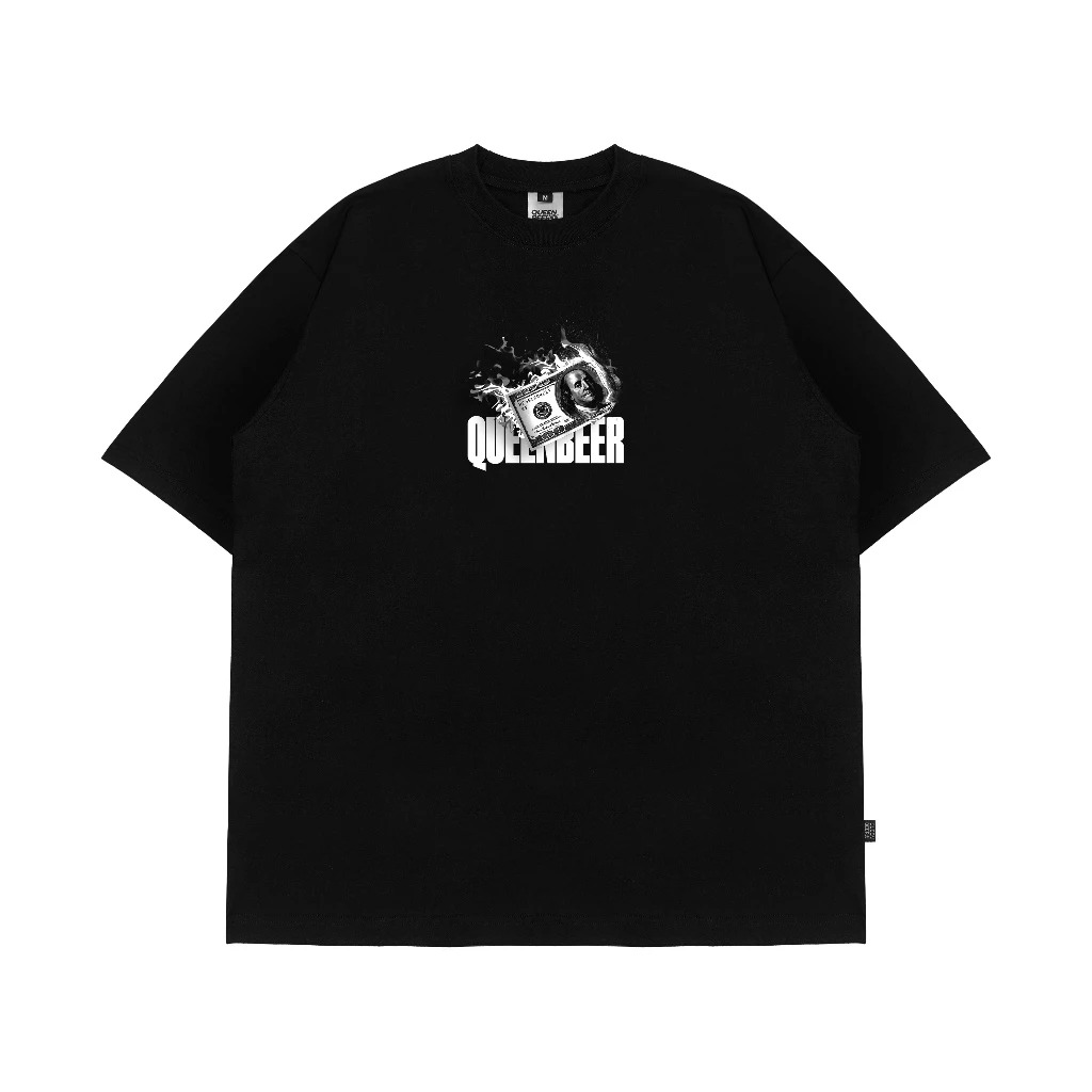 Queenbeer - T-shirt Frankllin Black