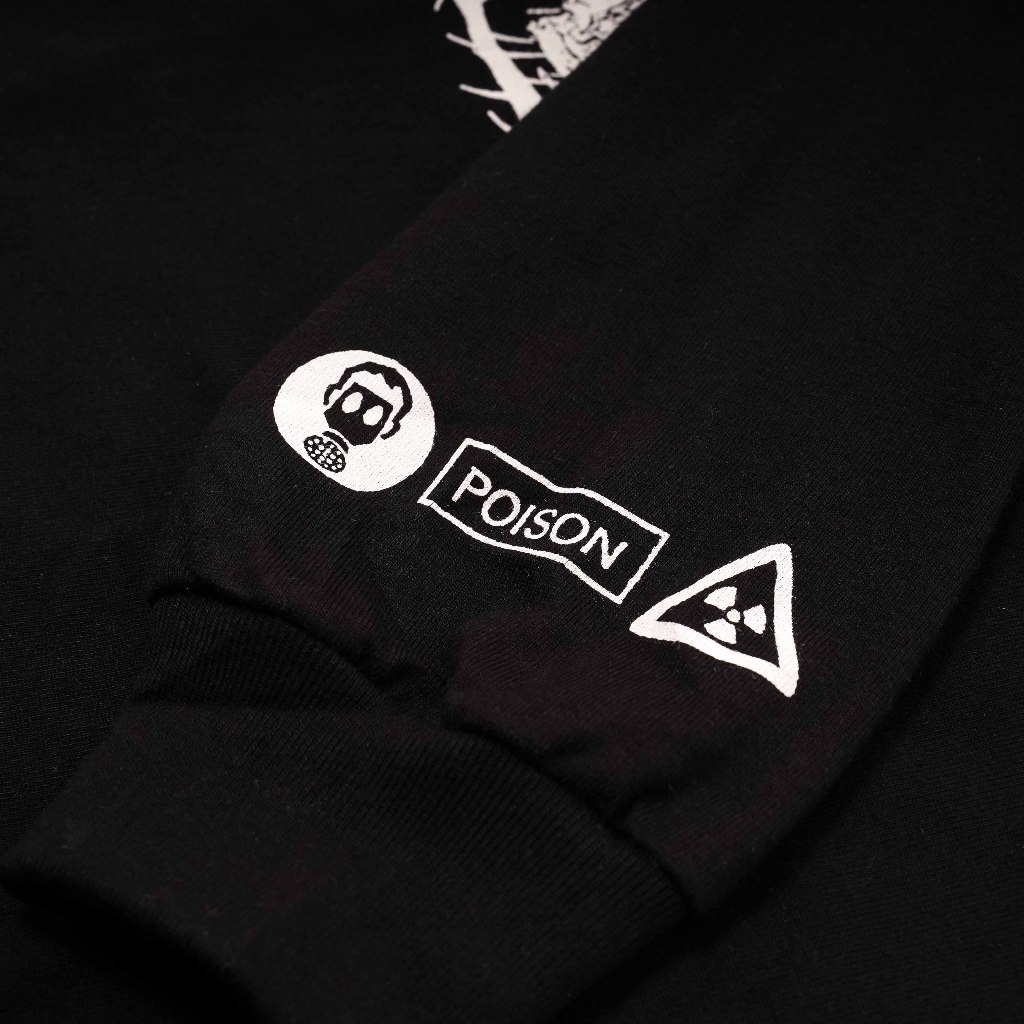Queenbeer - T-shirt Longsleeve Radio Active Black