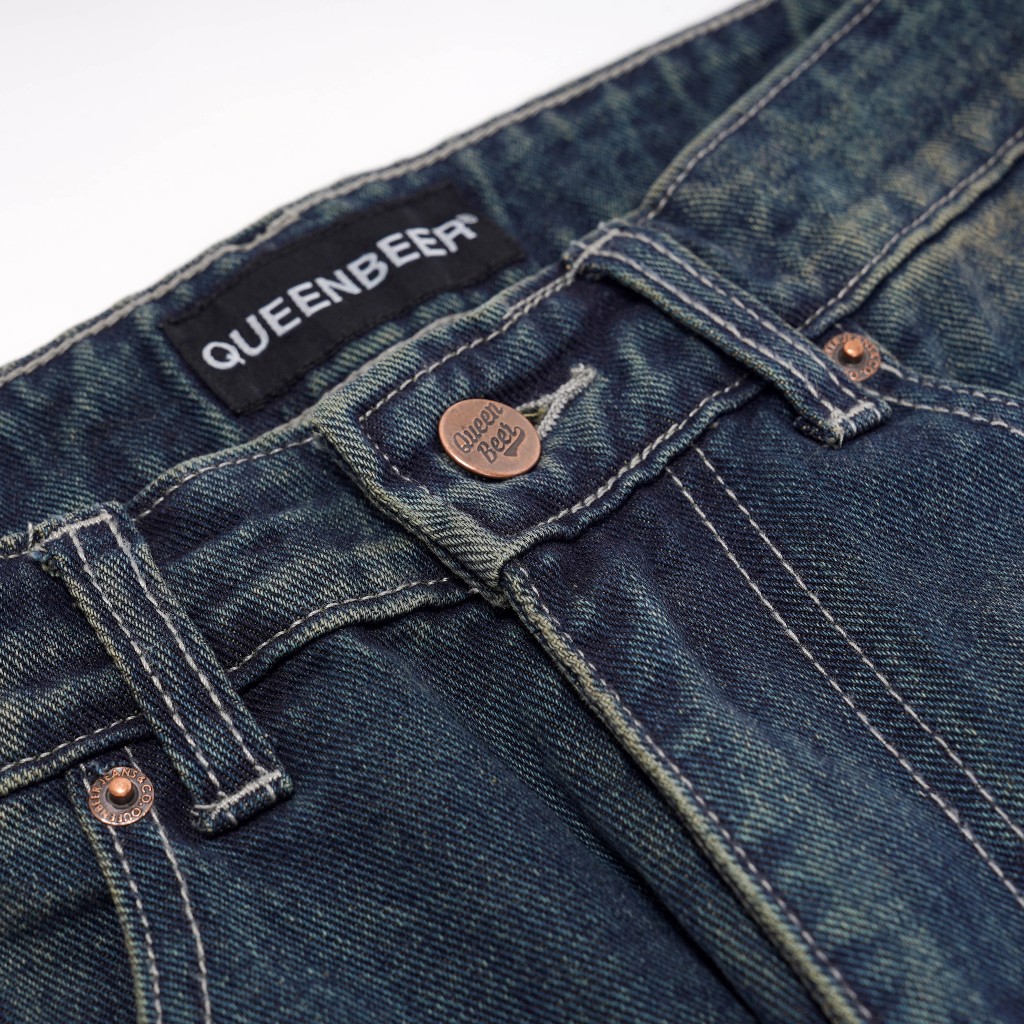 Queenbeer - Denim Pants Loose Fit Cyrus