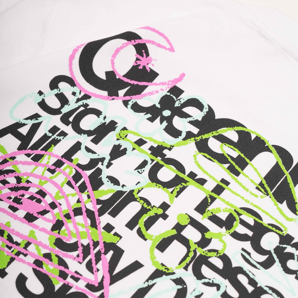 Queenbeer - T-shirt Dizzy White